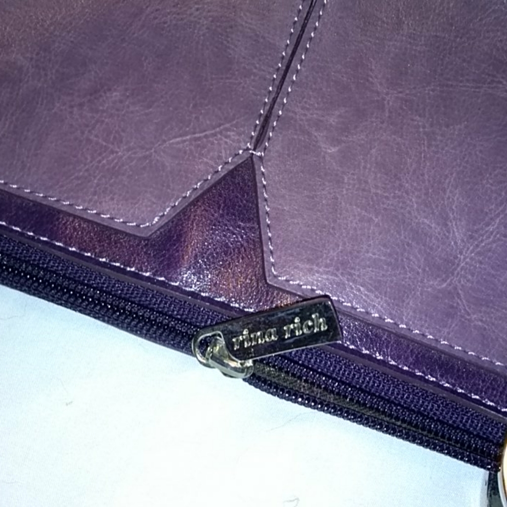Rina Rich handbag, lavender & purple